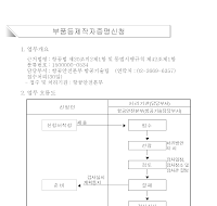 부품등제작자증명신청서(개정2006.8.18)